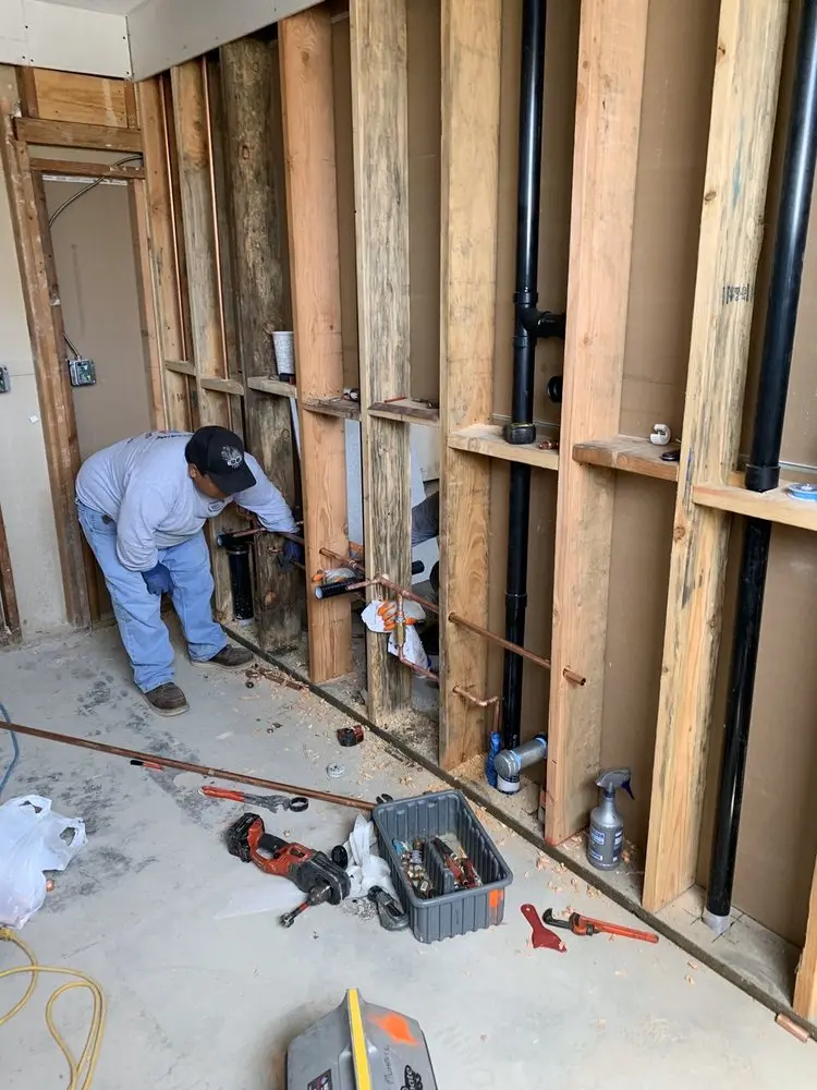 Commercial rough-in plumbing for Gas Line Repair in Norman